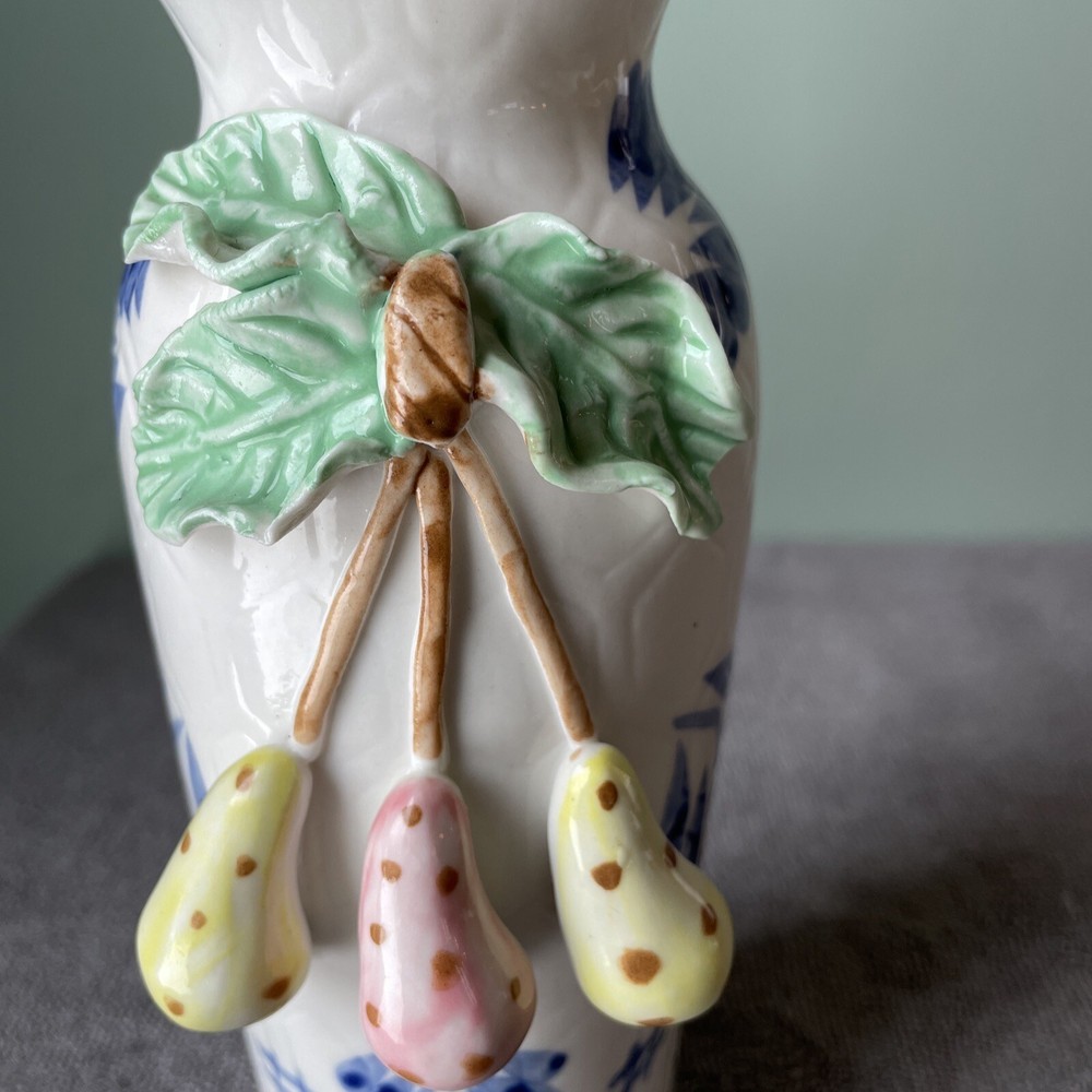 Ceramic Bud Vase With Hanging Fruit