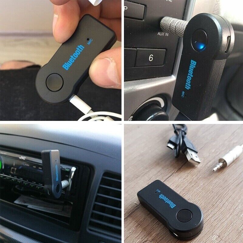 2-in-1 Wireless Bluetooth 5.0 Transmitter Receiver Adapter Audio 3.5mm Jack Aux