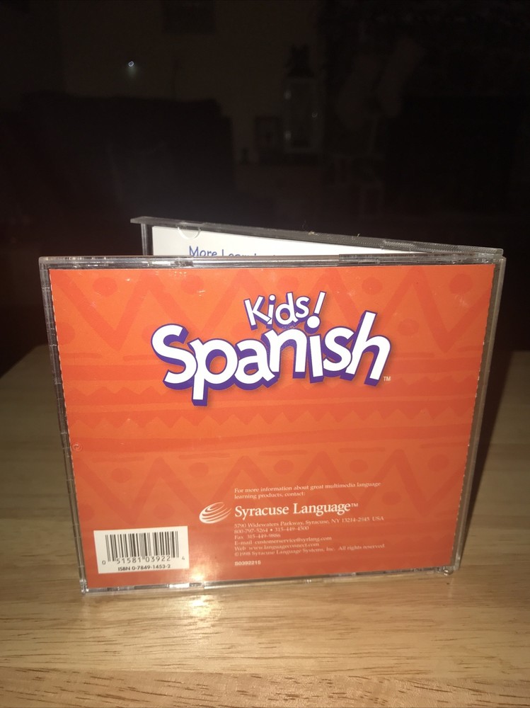 Syracuse Language Kids Spanish (1998, Windows 95 & up) Cd-Rom
