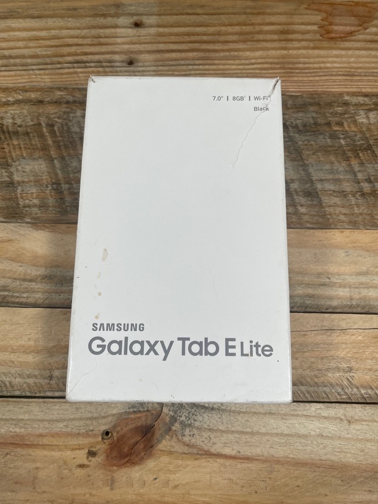 Samsung Galaxy Tab E Lite 8GB Black (2016) SM-T113 Include Manual EMPTY BOX ONLY