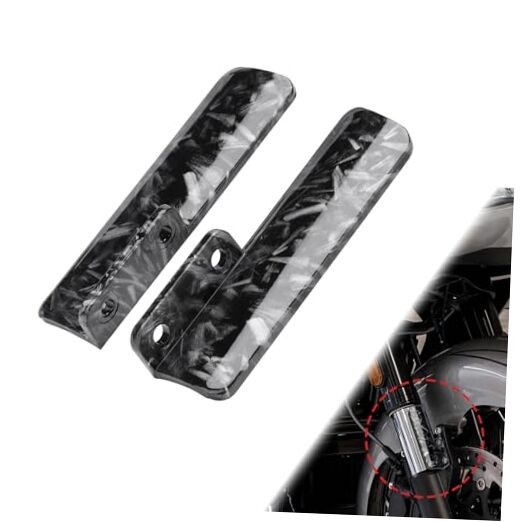 Motorcycle Front Fork Guards Protectors, Lower Fork Leg Covers Forged Pattern