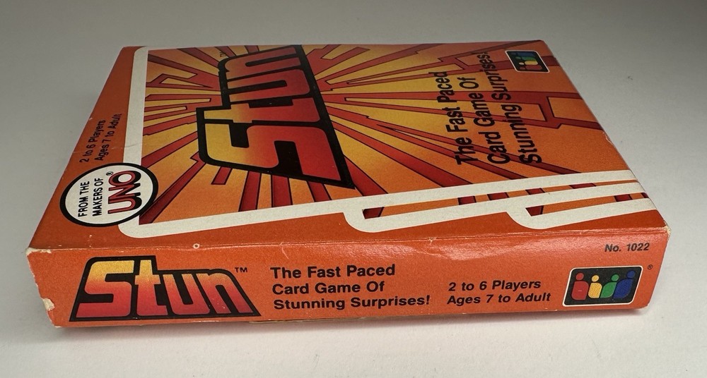 Stun Card Game Complete 1986 Great Condition