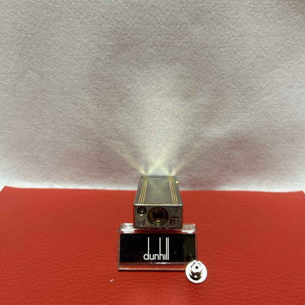 Overhauled Dunhill Rollagas lighter Silver Gold d mark without box