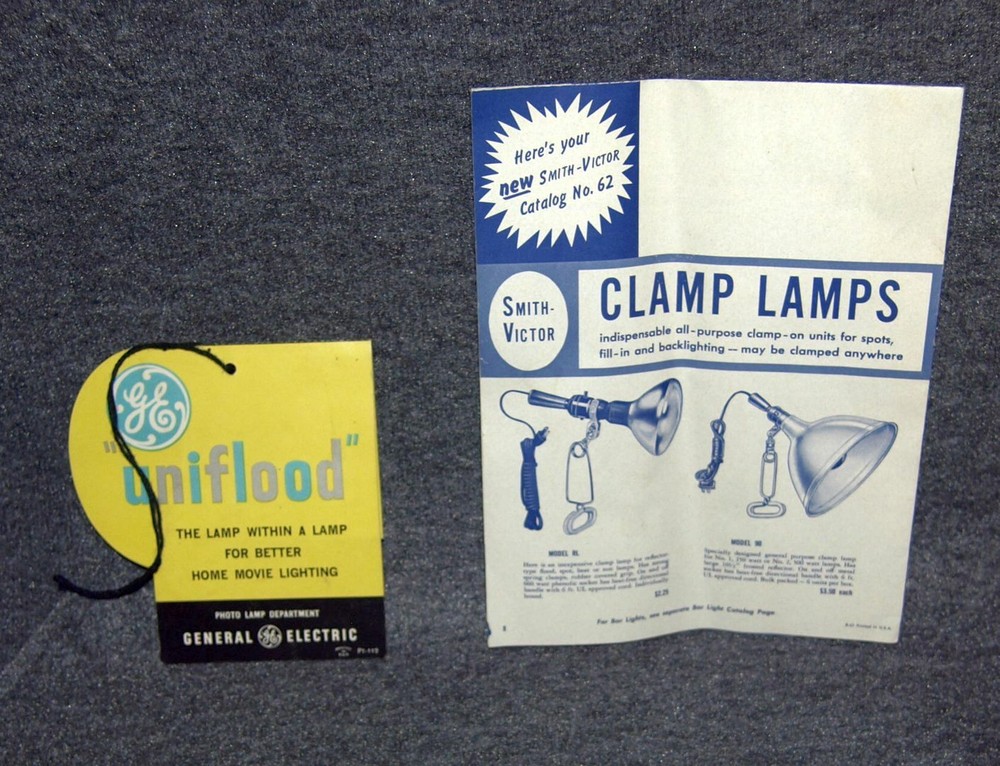 Vintage Smith Victor Model PL1 Camera Bottom Mount Light - VERY BRIGHT