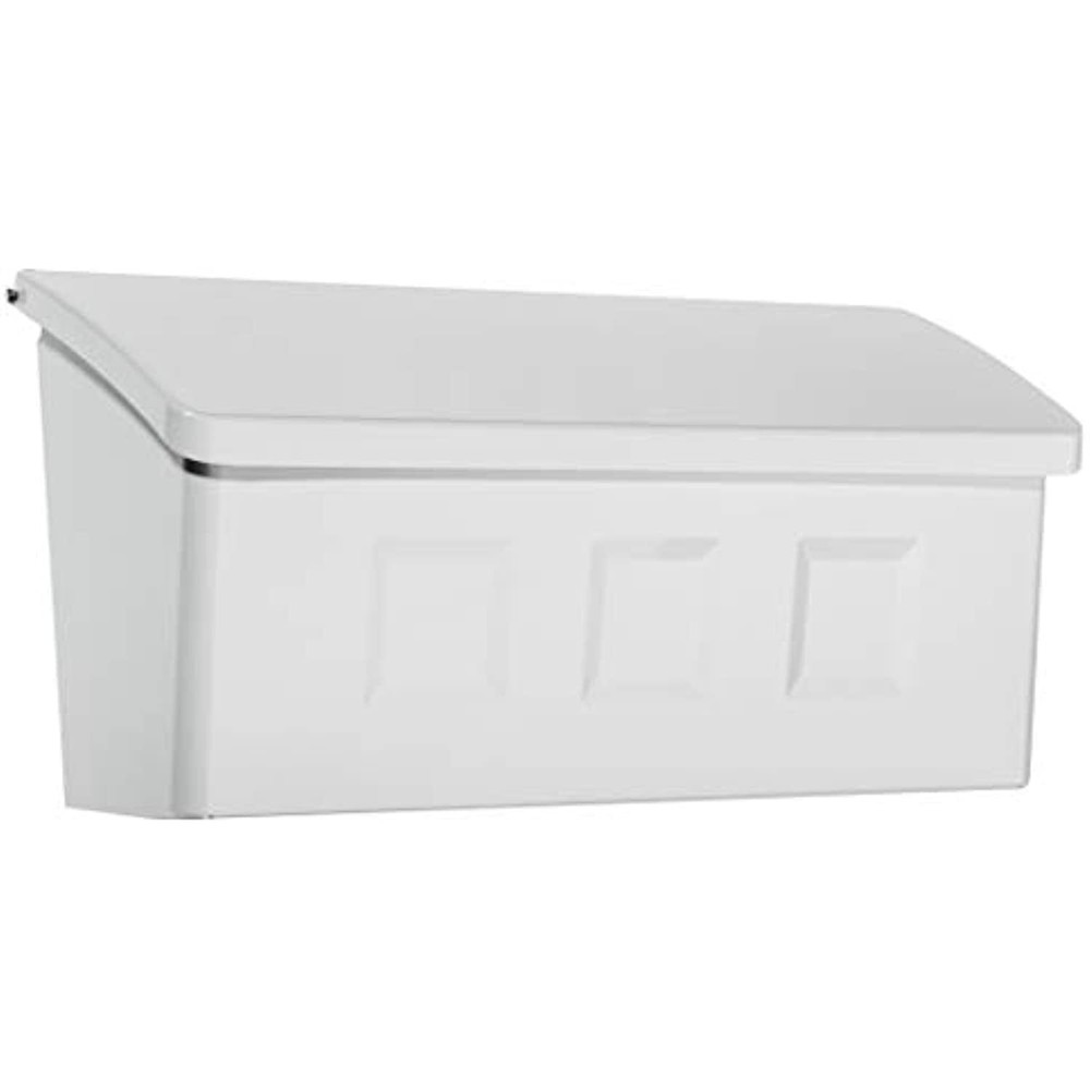 Architectural Mailboxes 2689W-10 Wayland Wallmount Mailbox, Small, White