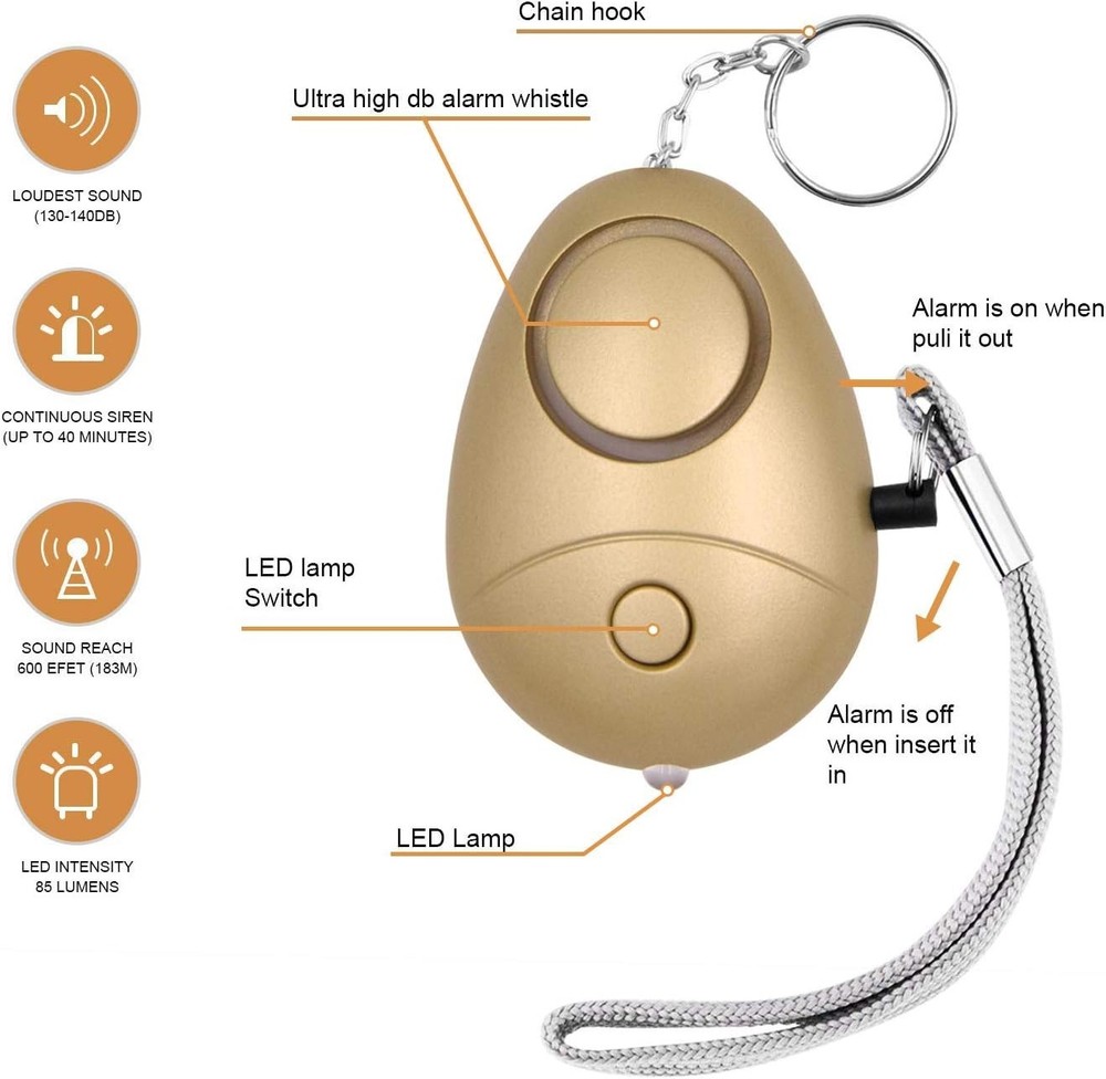 Safe Sound Personal Alarm 6 Pack - Multi