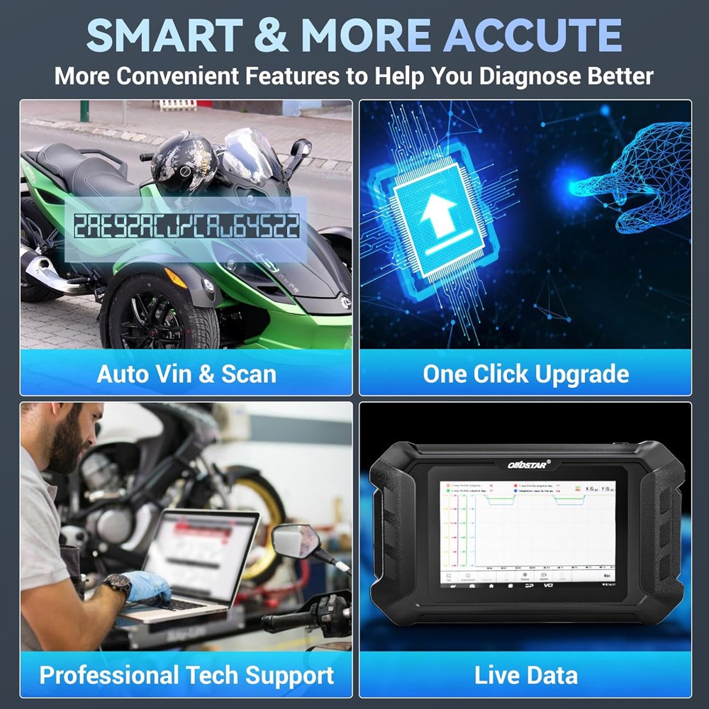 OBDSTAR iscan for BRP(Can-am) Motorcycle Diagnostic Scanner Tool Coding US