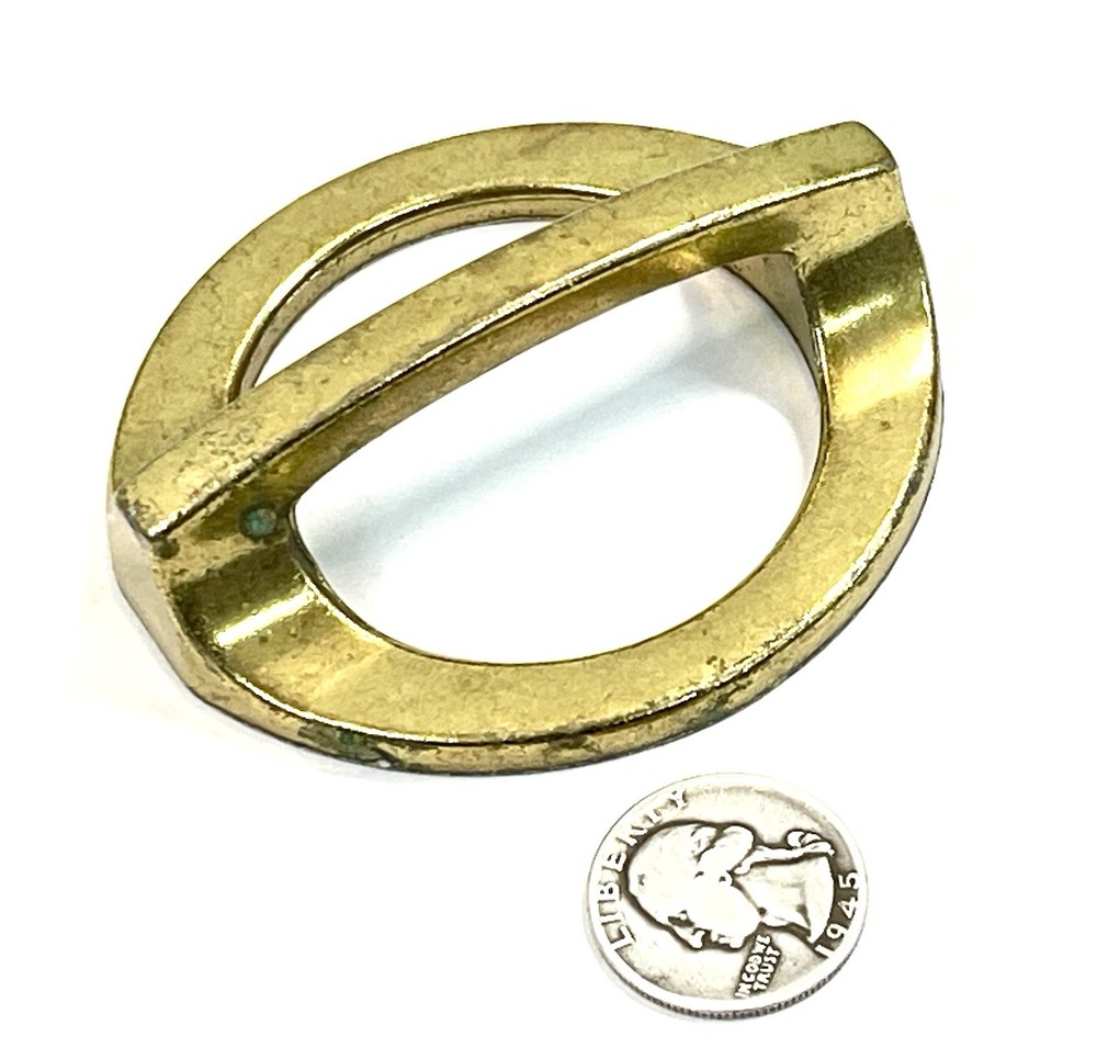 KBC Keeler Brass Co Vintage Drawer Pull Fixed Handle MCM 2.5" OCB