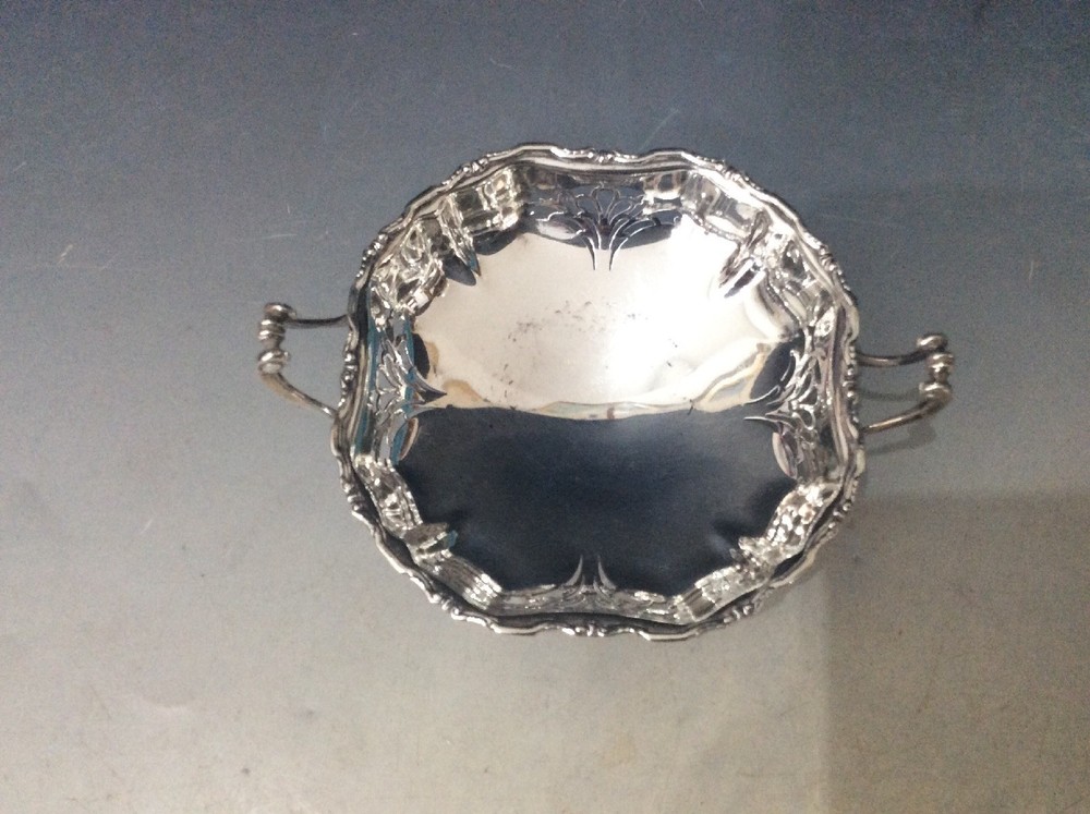 Silver Bon Bon Dish Birmingham 1957.
