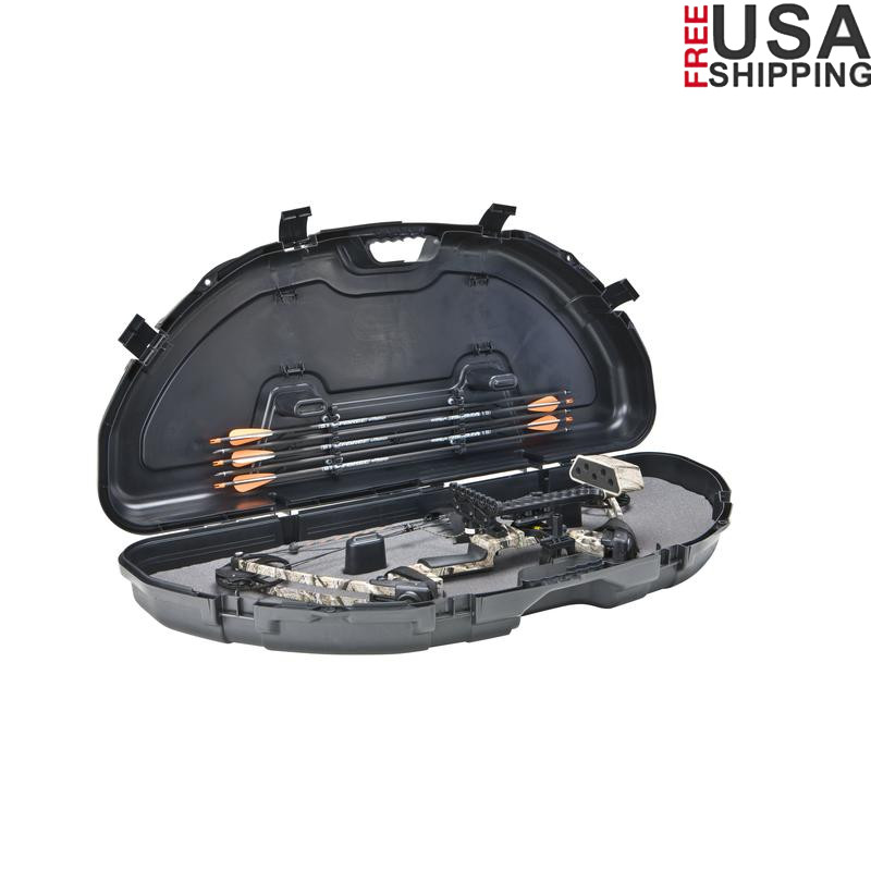 Compact Lockable Bow Case Archery Storage Thick Wall Protection Bows & Arrows US