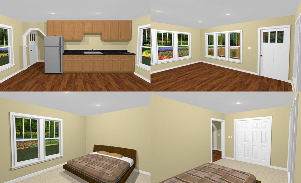 18x30 Tiny House -- 540 sq ft -- PDF Floor Plan - Model 5A