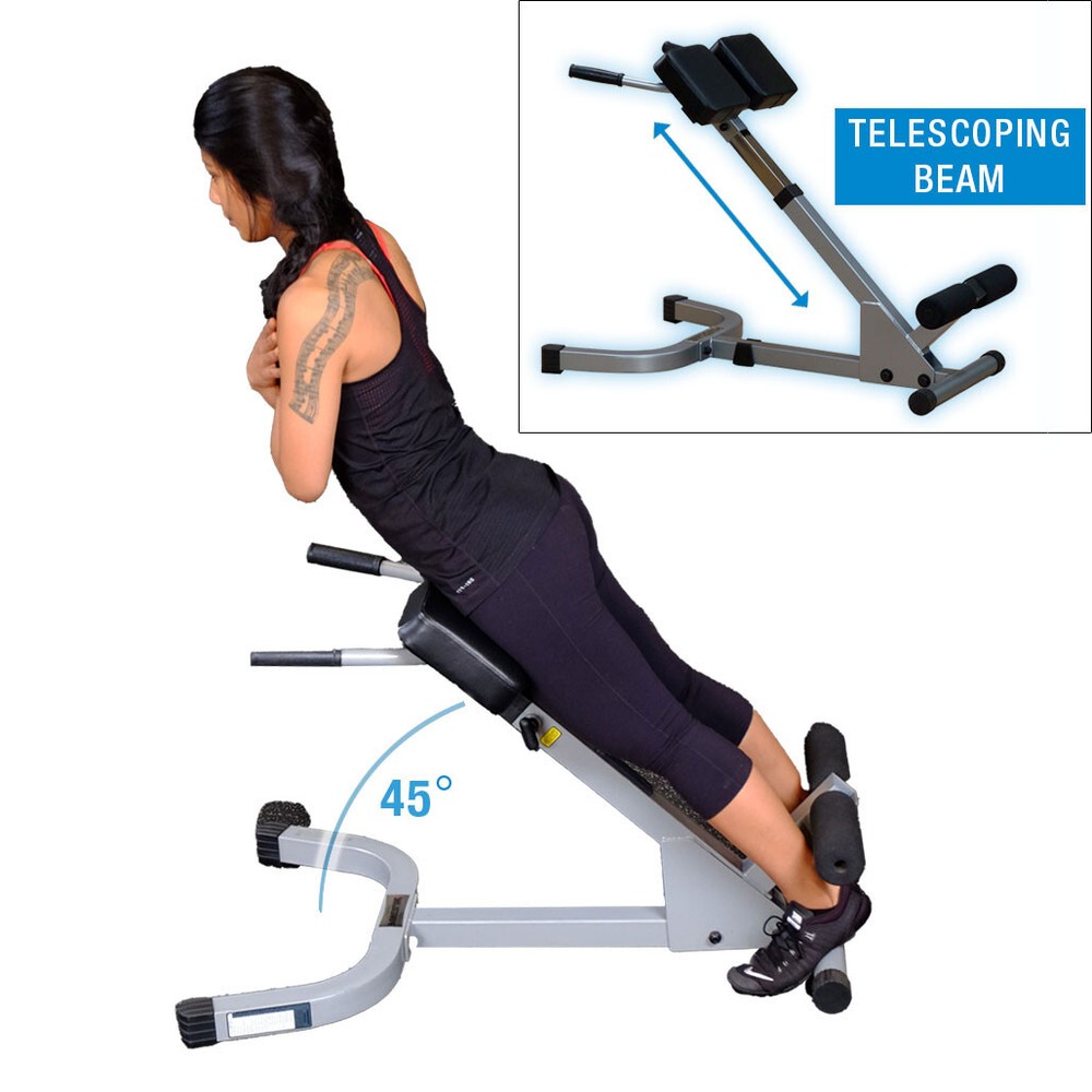 Powerline 45-Degree Back Hyperextension Bench