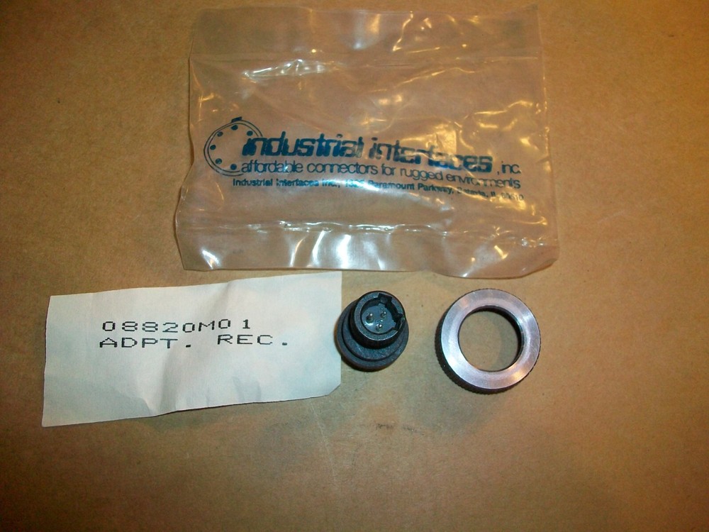 Industrial Interfaces Adaptor Plug 08820M01 NEW  3 POLE