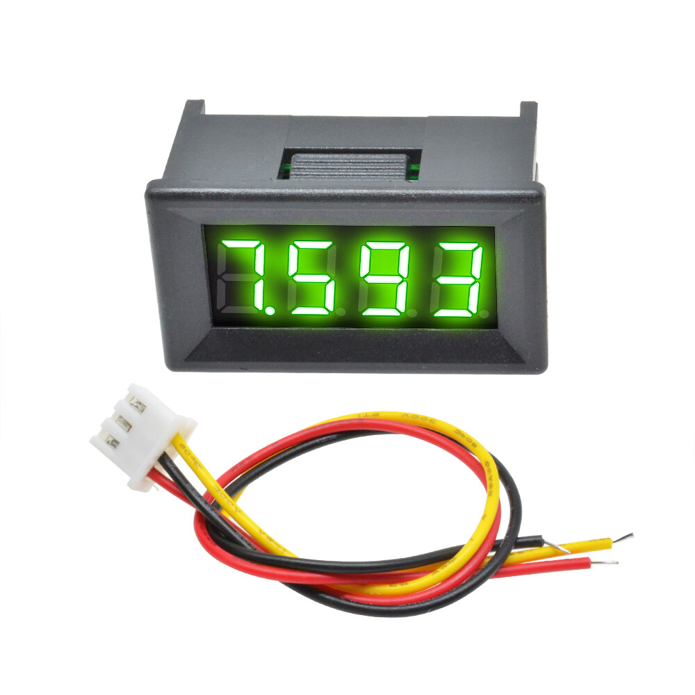 DC 0-100V 0.36"LED Display 3-wire Voltmeter Voltage Meter Panel Red/Blue/Green