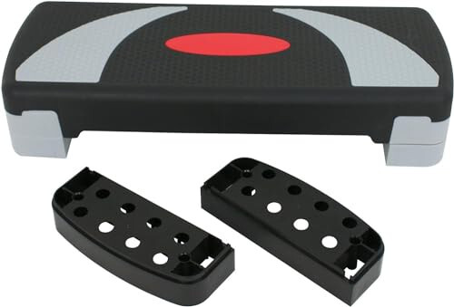 31" Aerobic Step Platform, Adjustable Height Exercise Workout Stepper, Stackable