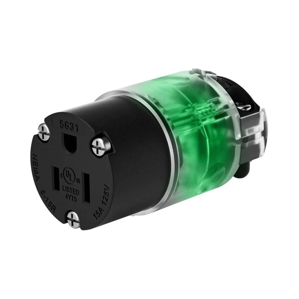 EPLESFTON 1 Pack Lighted 15 Amp 125 Volt Extension Cord Replacement Ends...