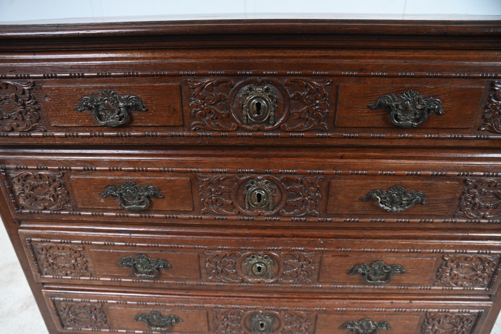 French Provincial Normandy Commode 1780 Oak Chest Drawers