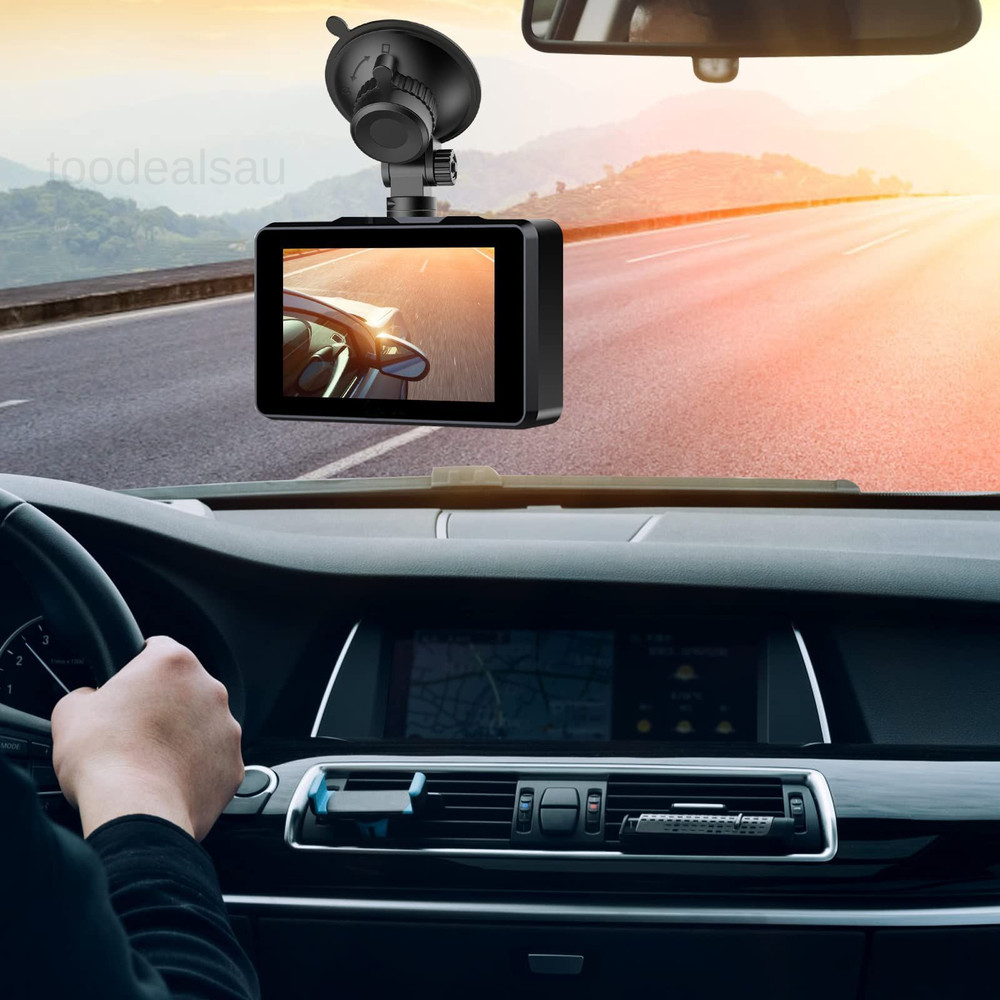 Dash Cam Mount, Suction Cup Mount,Windshield and 1/4" 1/8" compatible, Black