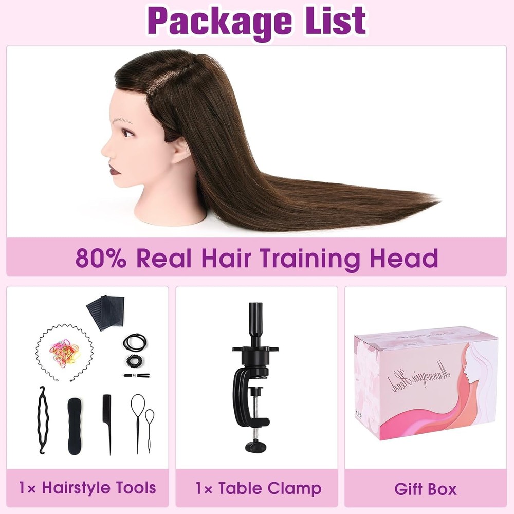 Cosmetology Mannequin Head for Styling Practice