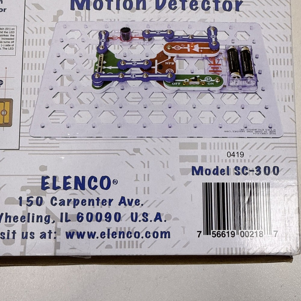 Elenco Electronic Snap Circuits Model SC-300 Project Kit Complete