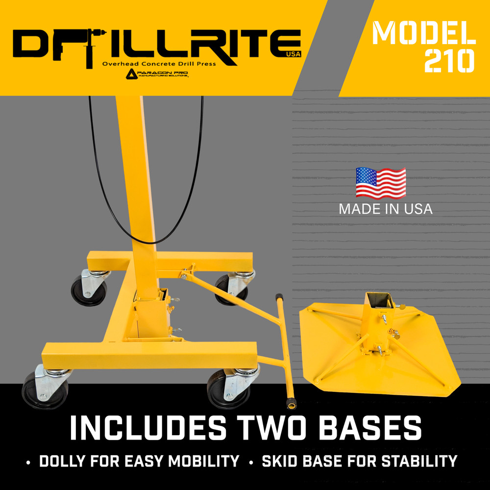 DRILLRITE™ 210 MINI OVERHEAD CONCRETE DRILL PRESS 7'