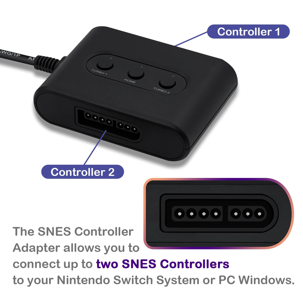 Mayflash SNES Controller Adapter for the Nintendo Switch / PC
