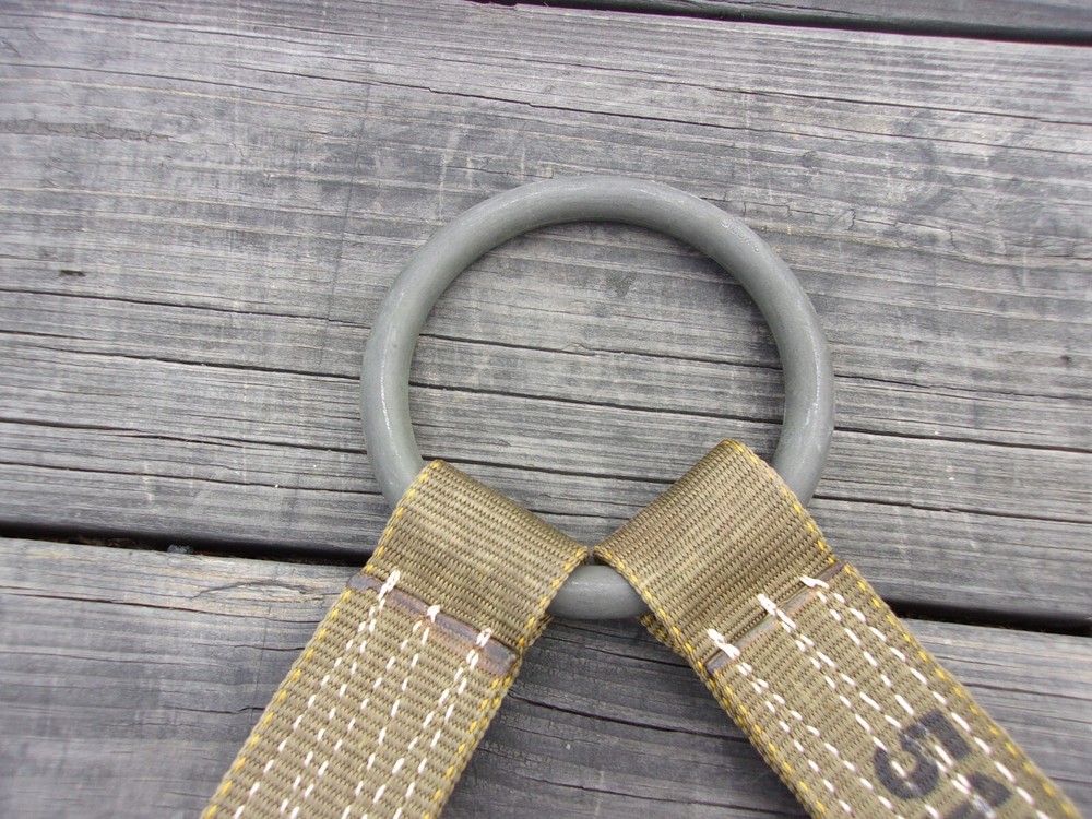 ONE..MILITARY SURPLUS A-21 CARGO BAG PARACHUTE AERIAL SLING D-RING STRAP US ARMY