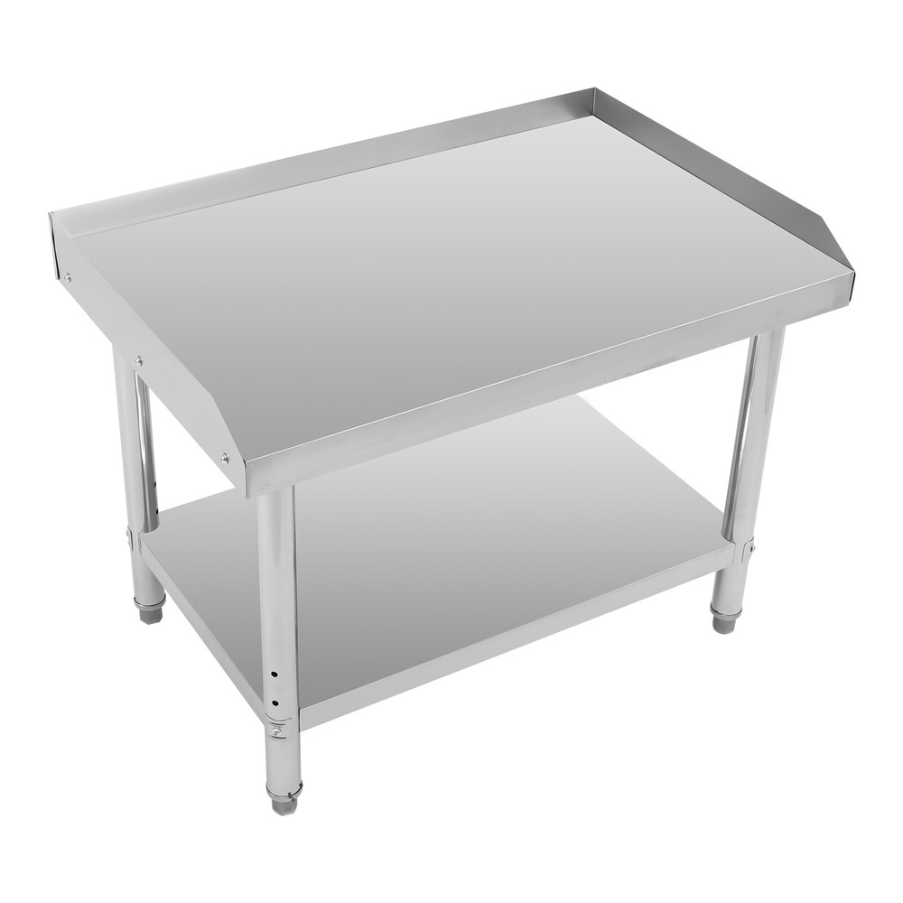 Commercial Work Table with Backsplash Sidesplash Prep Table for Kitchen Storage