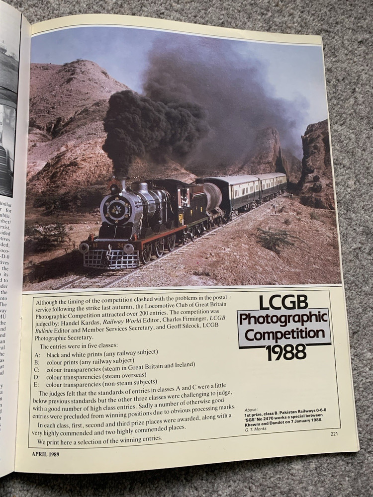 Railway World Magazine - 1989 -April issue - Class 33 Performance