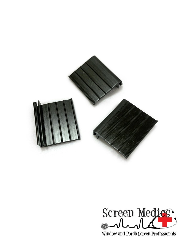 20 Pack - Black Hard PVC Pull Tabs for Window Screens