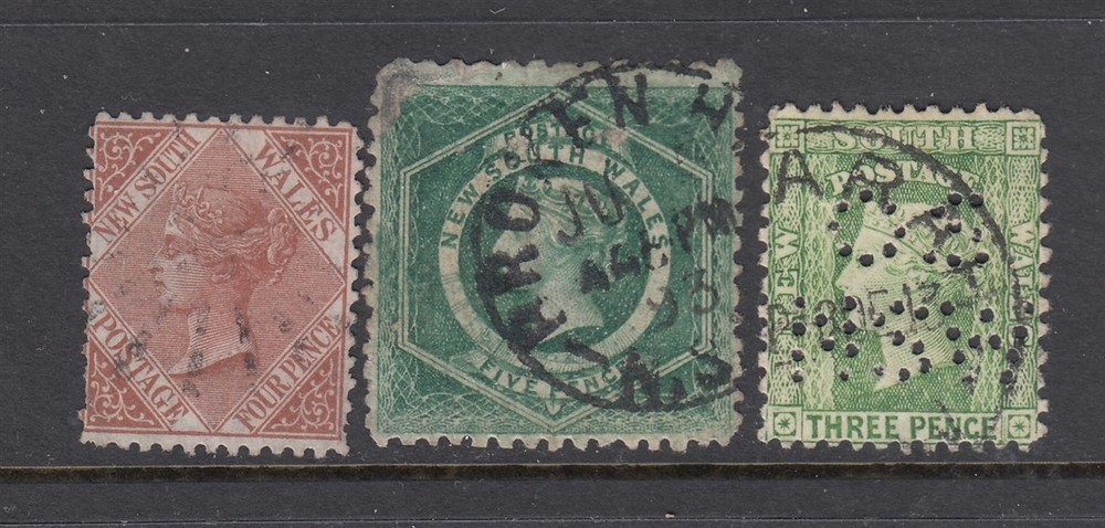 NSW 38 64 OS Perfin (USED) cv$34.00