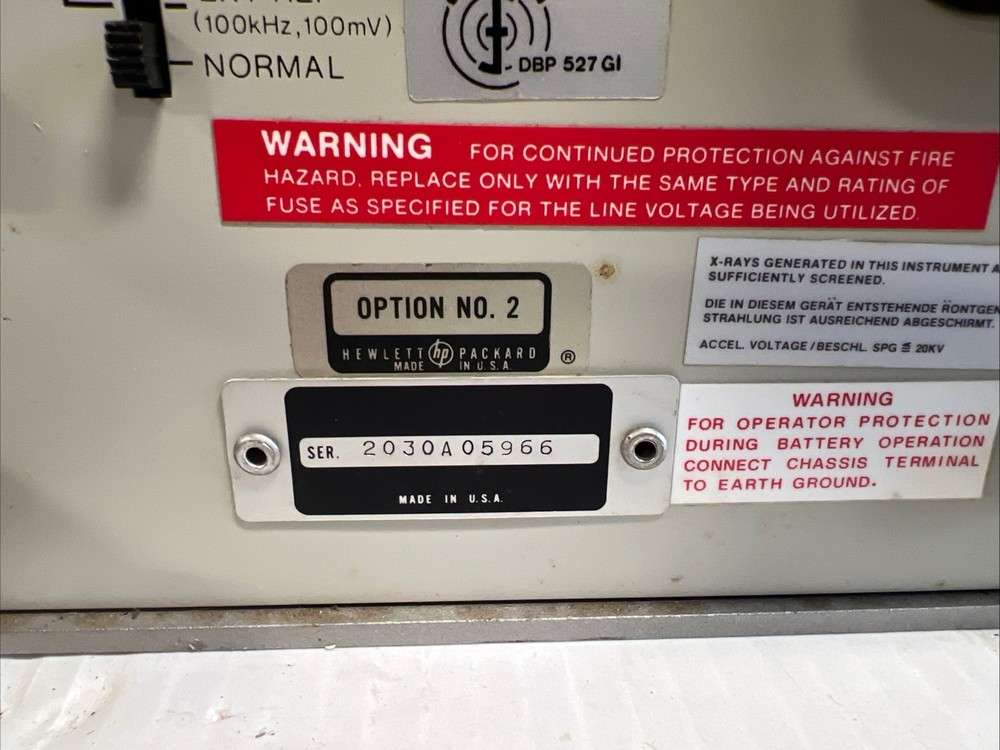 HP 3580A SPECTRUM ANALYZER TESTED WORKS 30 DAY RETURNS