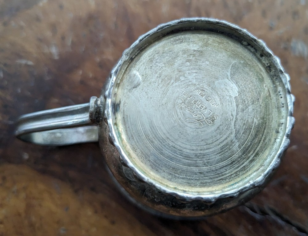 Vintage Silverplated Leonard Baby Cup