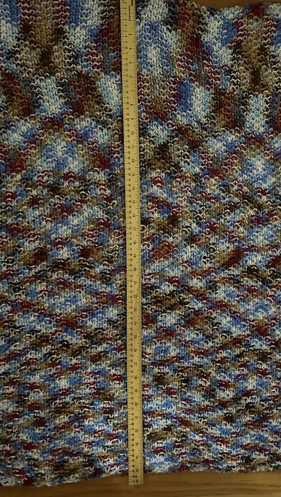 Crocheted Handmade Throw 60x72” EC