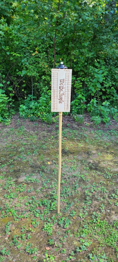 "WE THE PEOPLE " Tiki Torch Cornhole Score Board