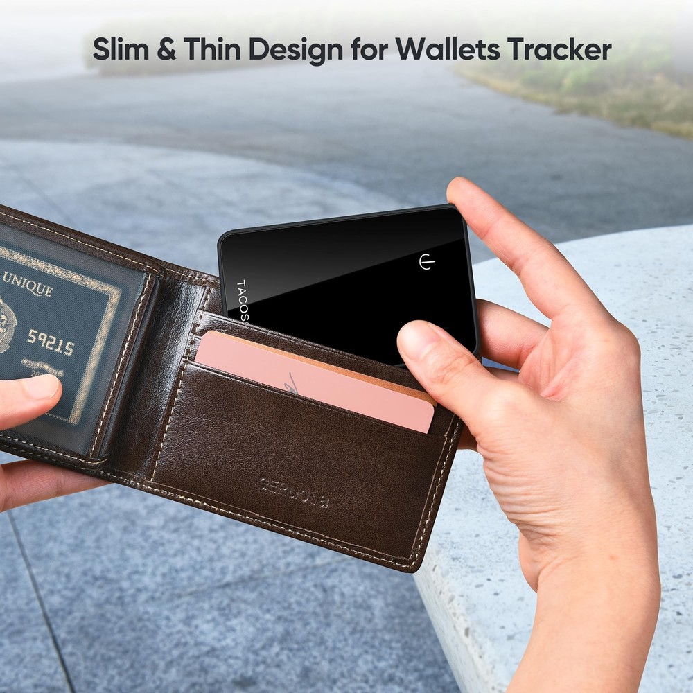 MFi Certified Wallet-Tracker-Card-2 Pack, Ultra Slim Blutooth Tracker Card fo...
