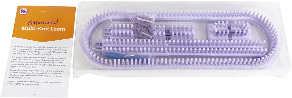 Authentic Knitting Board Adjustable Multi-Knit Loom- - KB8045