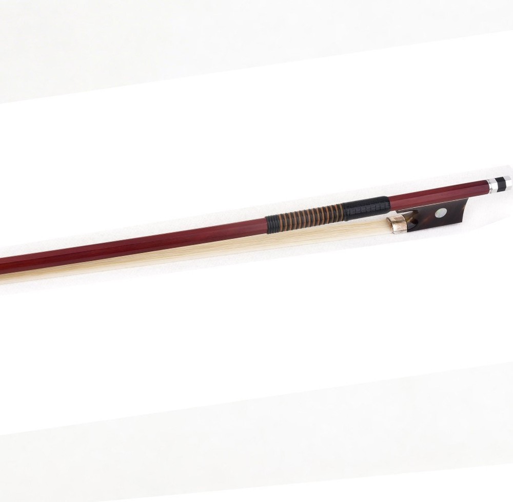 Pro Master Antique Pernambuco Octagonal Violin Bow 4/4 Value Big eye Frog Silver