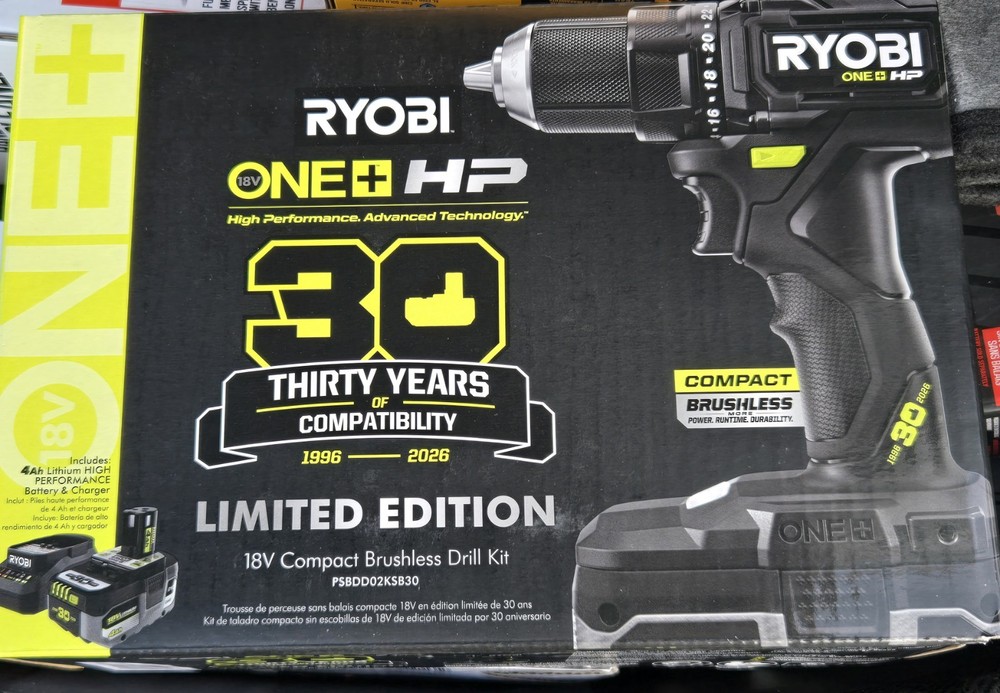 Ryobi 30th Anniversary Limited Edition Drill