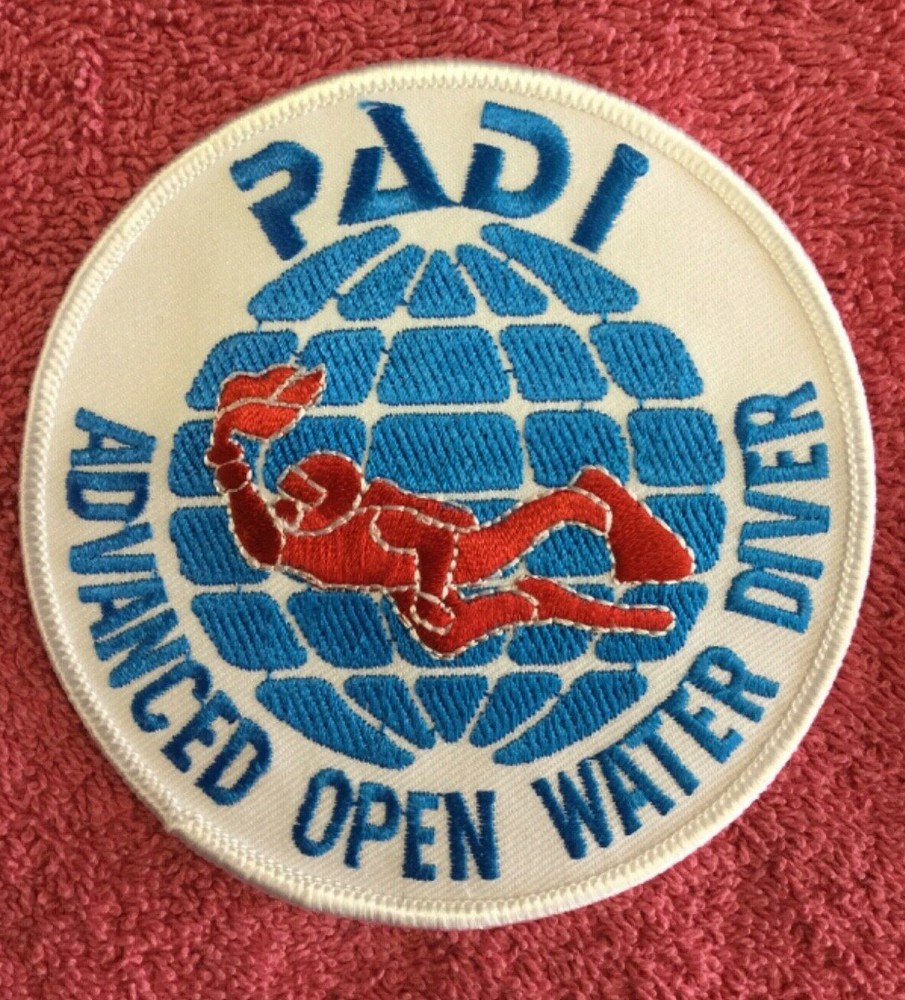 PADI Patches - 3 Total As Pictured -- ADVANCED,RESCUE & DIVEMASTER PATCH