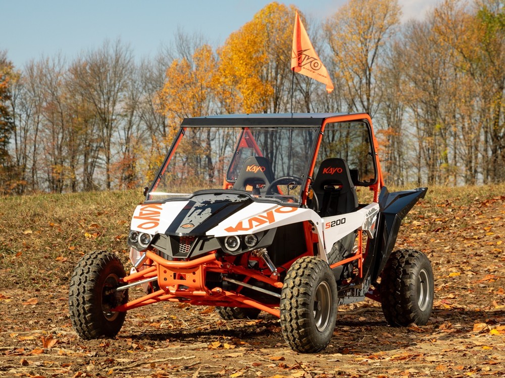 SuperATV Scratch-Resistant Full Windshield for Kayo S200|2023+