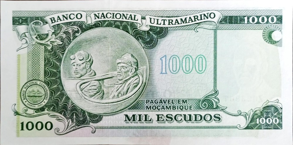 Mozambique 1.000 1000 1972 Prefix Z Replacement UNC