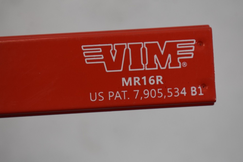 VIM Tools MR16R Red Magrail Low Profile No Studs 16" Low Profile No Studs