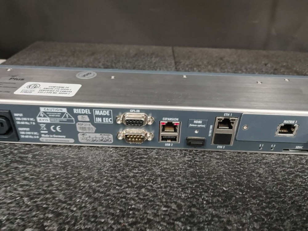 Riedel Smart Panel Multifunctional User Interface RSP-2318 Plus SPX-AES w Matrix