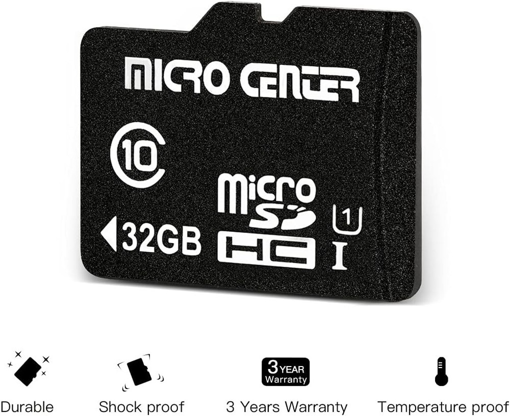Micro Center 32GB MicroSD Card Class 10 UHS-I 5 Pack