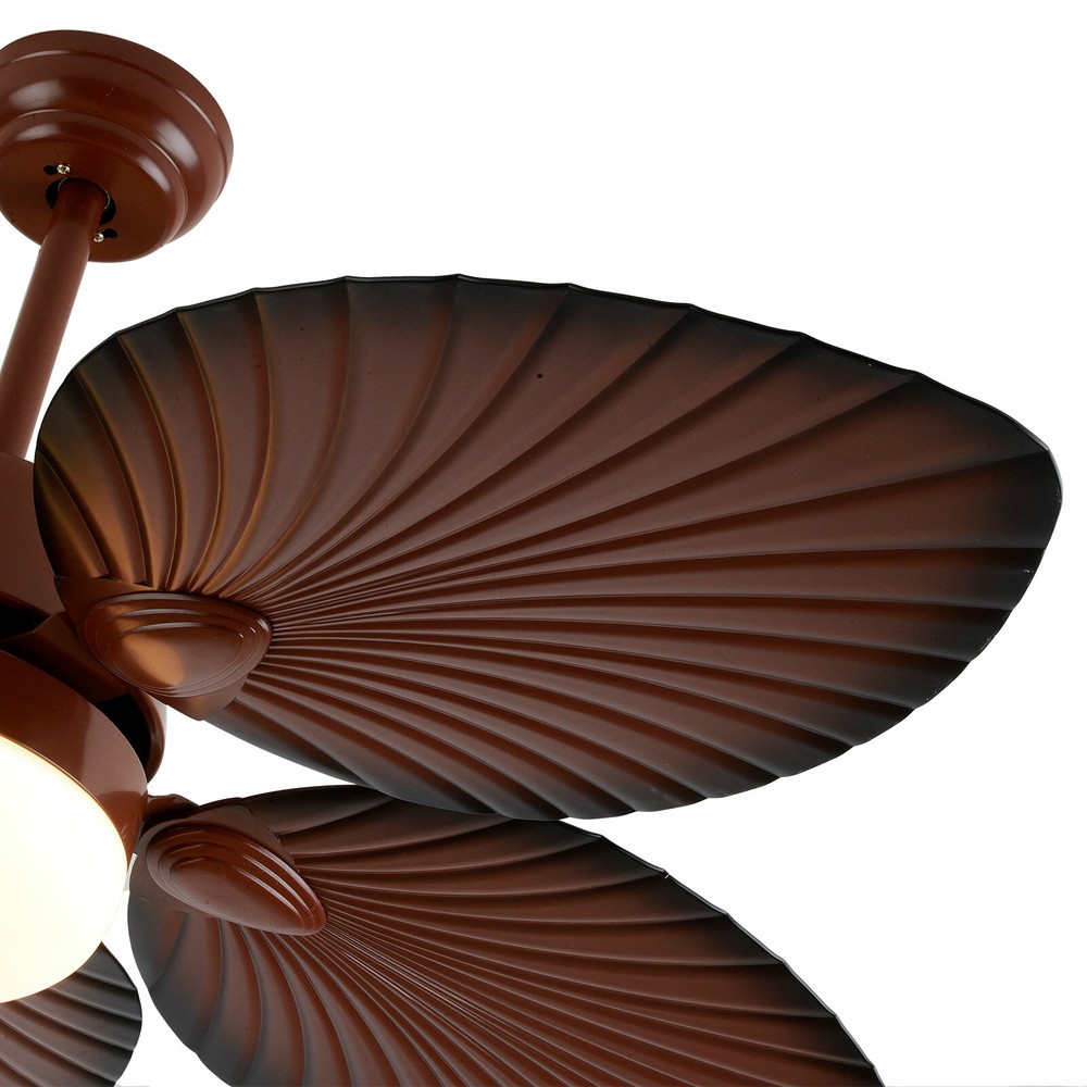 42" Ceiling Fan w/ Light 3Color Changes Remote Control Tropical Palm Leaf Shape