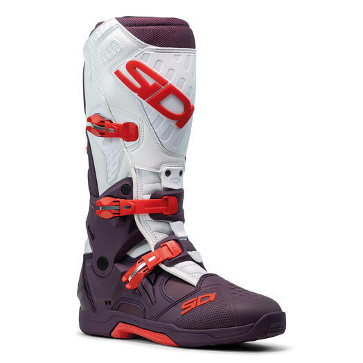 Sidi Crossair Boot Lightest Premium Level MX Boot Wine/White