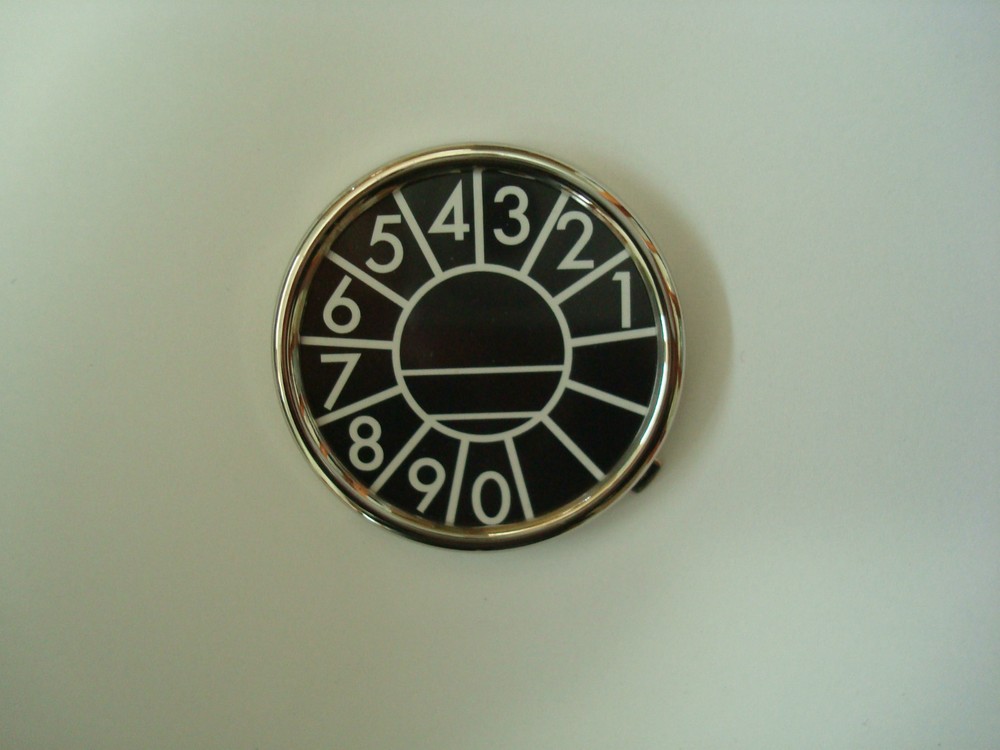Automatic Electric telephone dial center set chrome