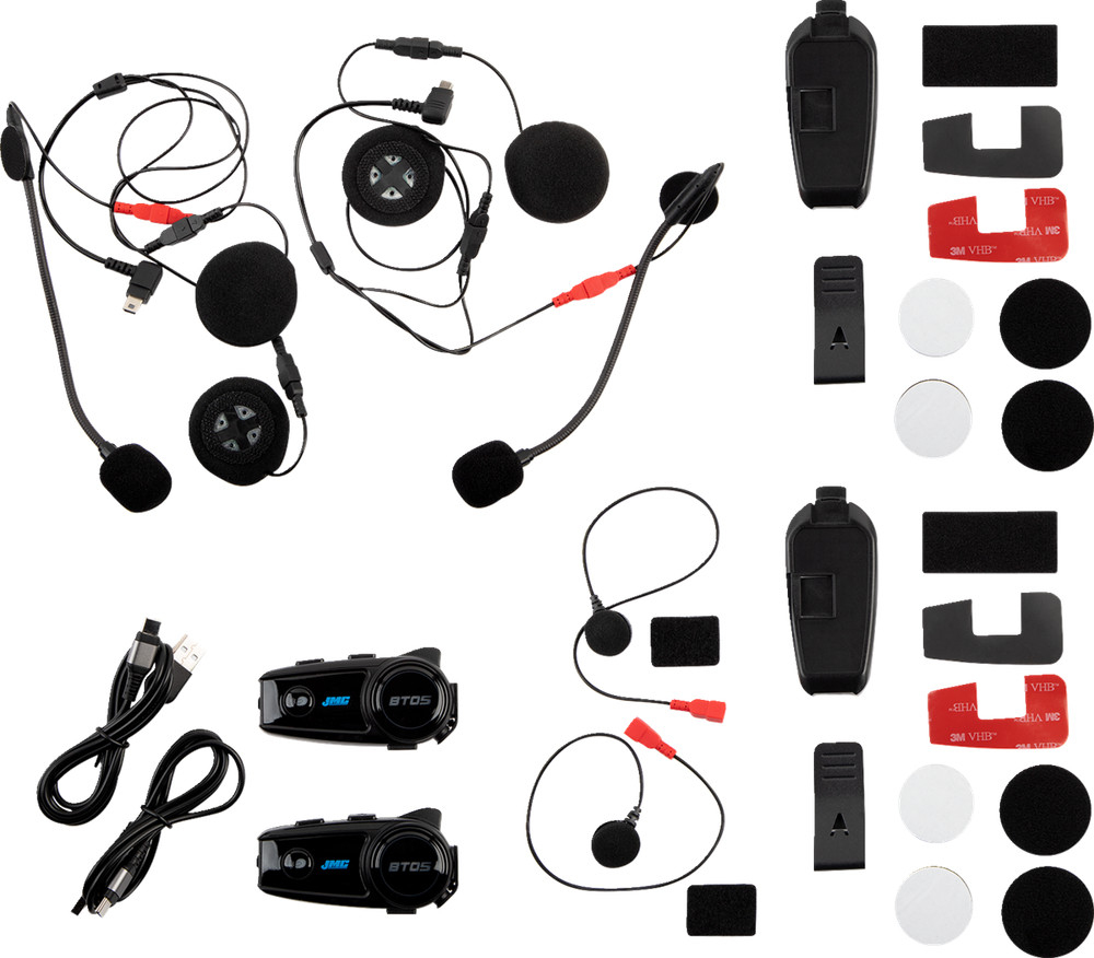 J & M Bluetooth Headset Dual Pack HSBT-05PF-UNV-D