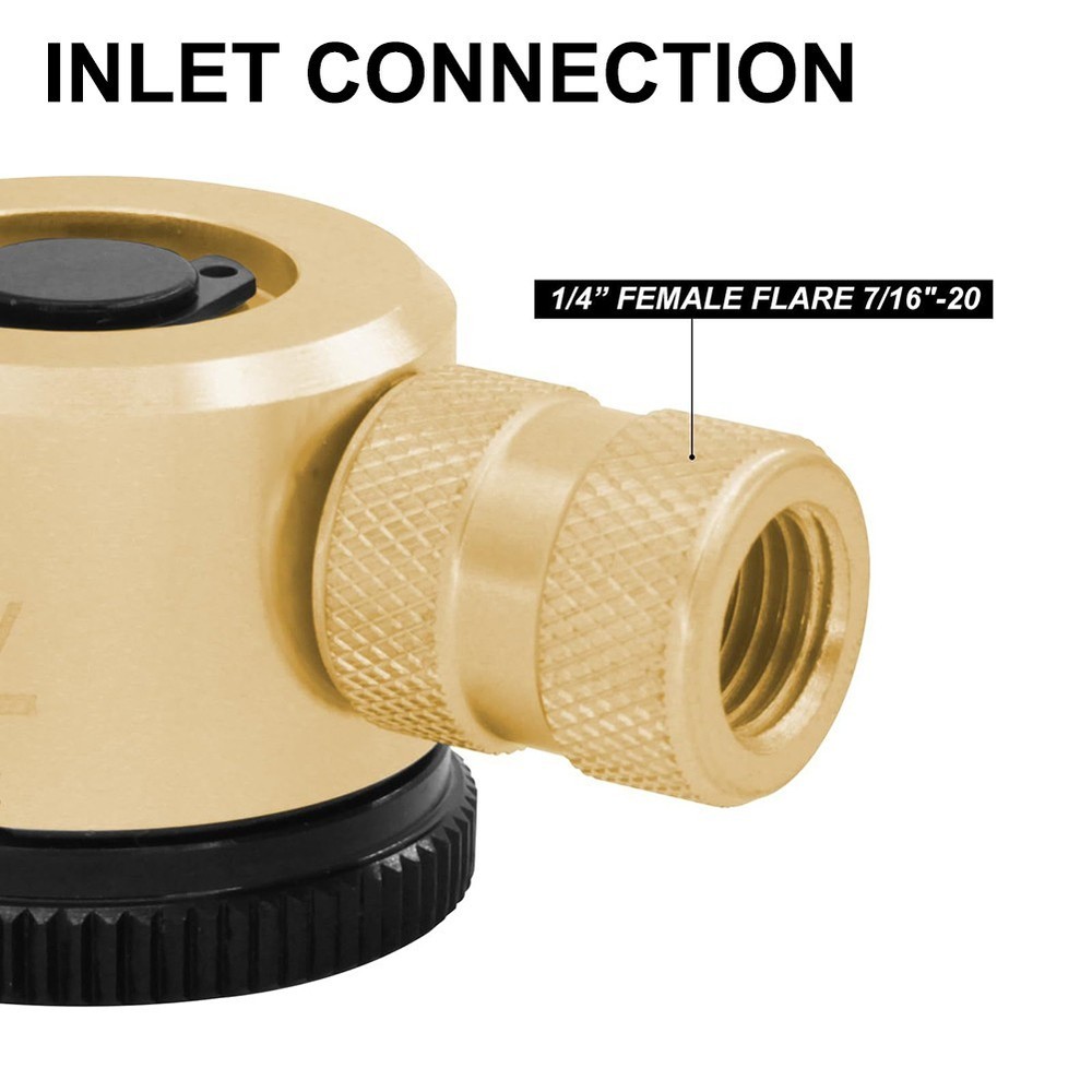 Easy To Use Adjustable PSI Regulator 3-Mode Dial Operation Compact Design